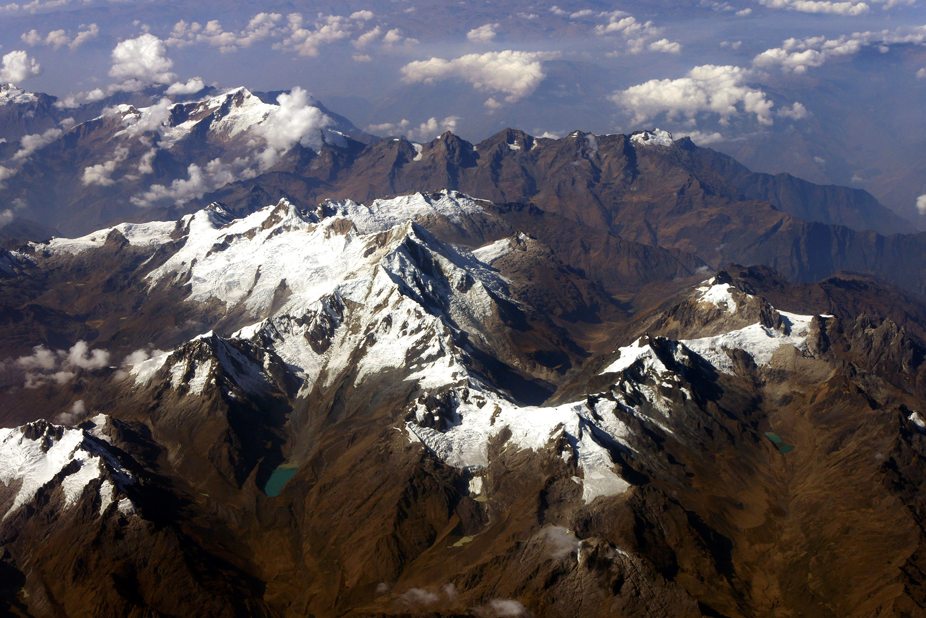 cordillera vilcabamba vue aérienne
